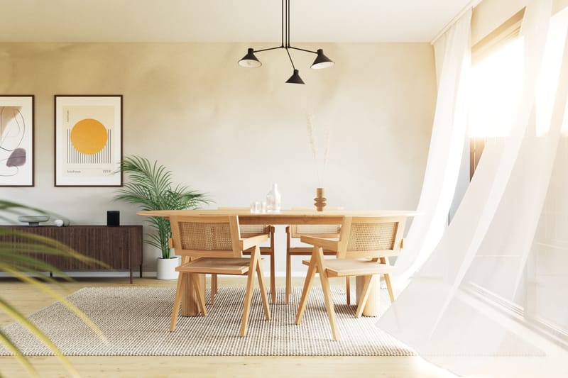 LENOIR Matbord 220 cm med ARMSTELPARK Matstolar - Möbler - Matplats - Matgrupp & matbord med stolar