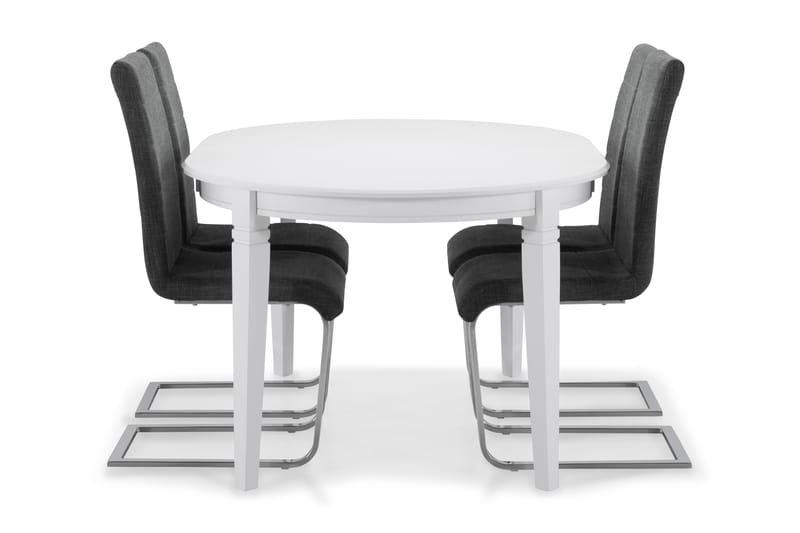 LEVIDE Bord + 4 SALA Stol Grå - Matgrupp & matbord med stolar
