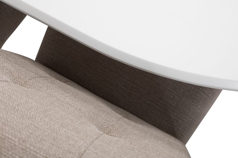 LEVIDE Bord + 4 STILO Stol Beige/Ek - Möbler - Matplats - Matgrupp & matbord med stolar