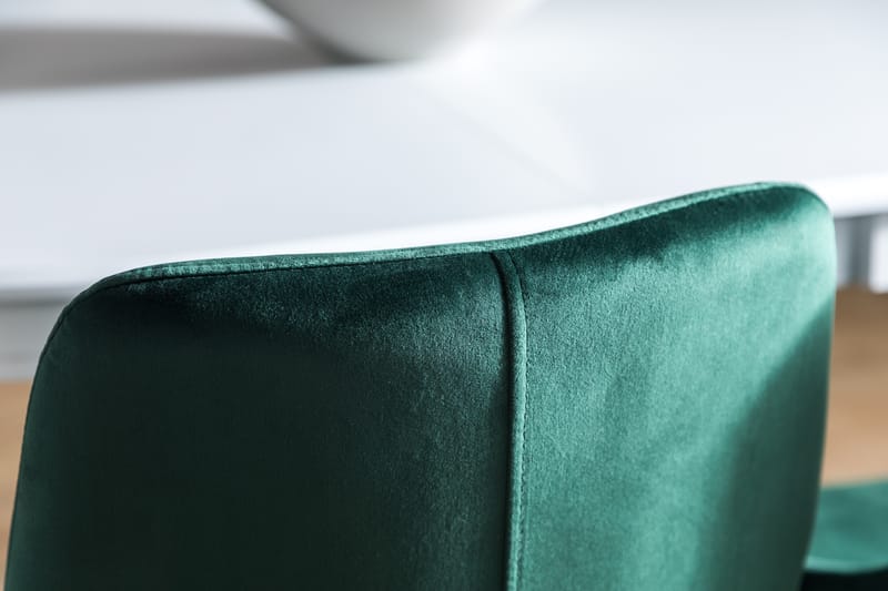 LEVIDE Förlängningsbart Matbord Vit + 4 VIKEN Stol Grön - Matgrupp & matbord med stolar