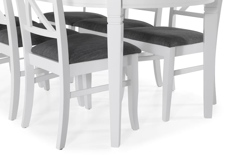 LEVIDE Matbord 200 Oval Vit - Matgrupp & matbord med stolar
