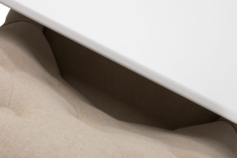 LEVIDE Matgrupp 200 Oval Vit/Beige - Möbler - Matplats - Matgrupp & matbord med stolar
