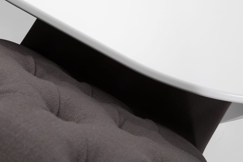 LEVIDE Matgrupp 200 Oval Vit/Grå - Möbler - Matplats - Matgrupp & matbord med stolar