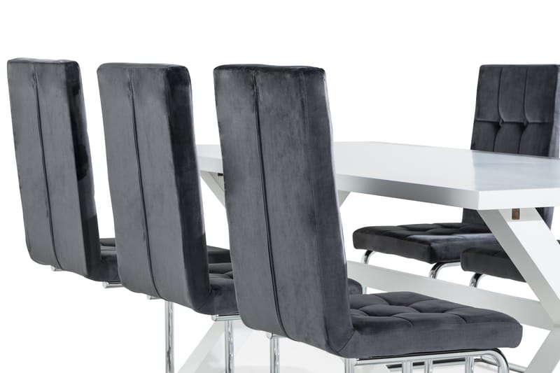 LINNEA Matbord 180 cm Med 6 st Jessed Matstol - Matgrupp & matbord med stolar