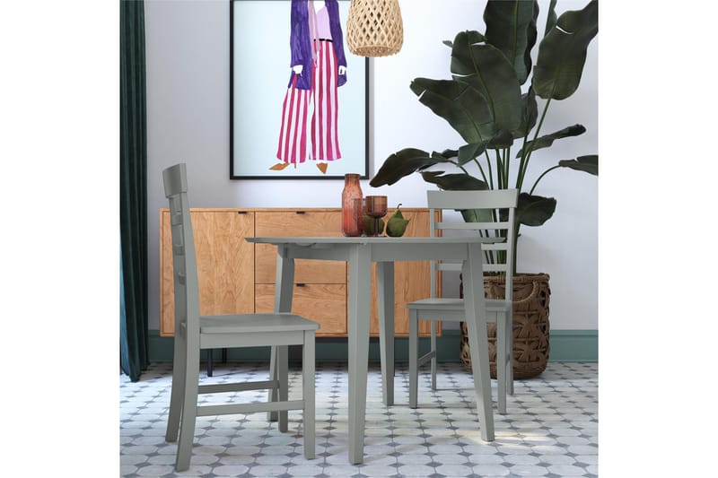 Loukas Matgrupp 3-delar - Grå - Möbler - Matplats - Matgrupp & matbord med stolar