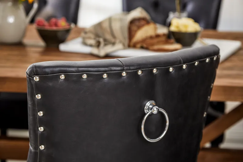 Lyon Förlängningsbar Matgrupp 200 cm med 6 Tuva Fåtölj - Natur/Svart - Möbler - Matplats - Matgrupp & matbord med stolar