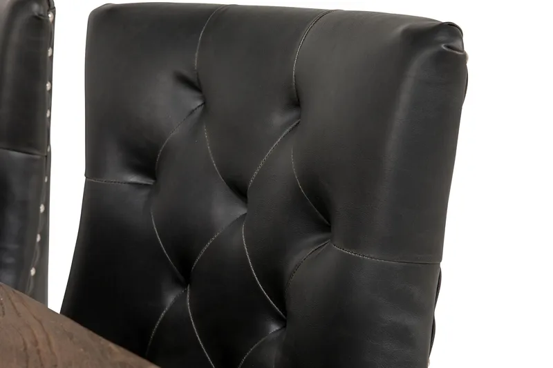 Lyon Förlängningsbar Matgrupp 200 cm med 6 Tuva Fåtölj - Natur/Svart - Möbler - Matplats - Matgrupp & matbord med stolar