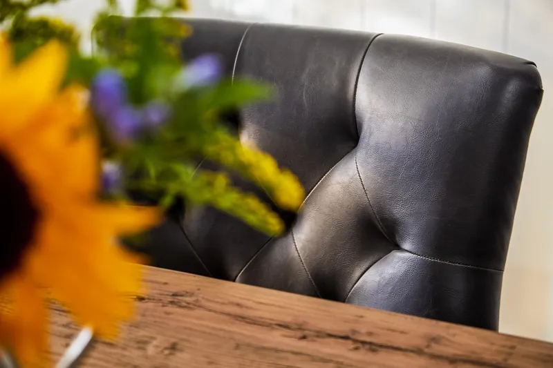 Lyon Förlängningsbar Matgrupp 200 cm med 6 Tuva Fåtölj - Natur/Svart - Möbler - Matplats - Matgrupp & matbord med stolar