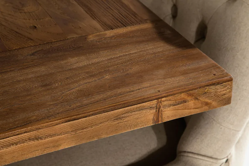 Lyon Förlängningsbar Matgrupp 200 cm med 6 Viktoria Fåtölj - Brunt Trä / Natur Beige - Möbler - Matplats - Matgrupp & matbord med stolar