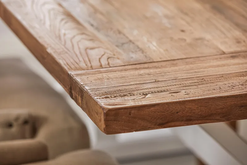 Lyon Förlängningsbar Matgrupp 200 cm med 6 Viktoria Stol - Natur/Vit/Beige - Möbler - Matplats - Matgrupp & matbord med stolar