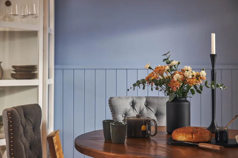 Lyon Matgrupp 120 cm Rund inkl 4 Bergviken Stolar - Brun - Möbler - Matplats - Matgrupp & matbord med stolar