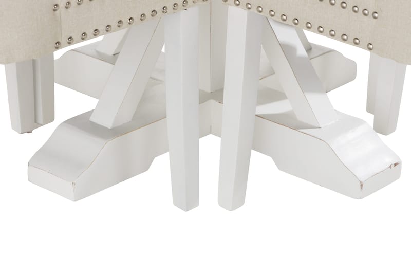 Lyon Matgrupp 120 cm Rund inkl 4 Bergviken Stolar - Brun/Vit - Möbler - Matplats - Matgrupp & matbord med stolar