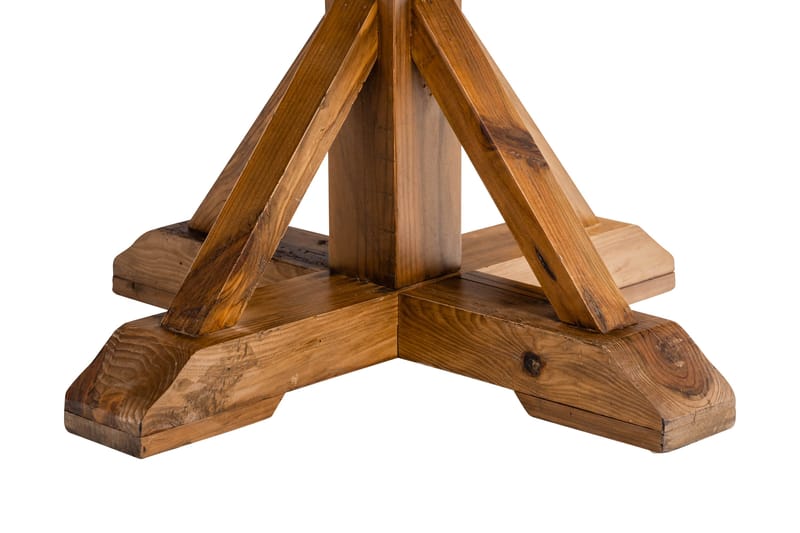 Lyon Matgrupp 120 cm Rund inkl 4 Bergviken Stolar Konstläder - Brun - Möbler - Matplats - Matgrupp & matbord med stolar