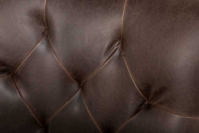 Lyon Matgrupp 150 cm Rund med 4 Tuva Fåtölj - Vintage Alm/Vit/Brun PU - Möbler - Matplats - Matgrupp & matbord med stolar