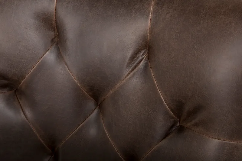 Lyon Matgrupp 150 cm Rund med 4 Tuva Fåtölj - Vintage Alm/Vit/Brun PU - Möbler - Matplats - Matgrupp & matbord med stolar