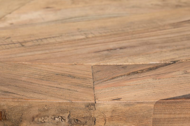 Lyon Matgrupp 150 cm Rund med 4 Tuva Fåtölj - Vintage Alm/Vit/Svart PU - Möbler - Matplats - Matgrupp & matbord med stolar