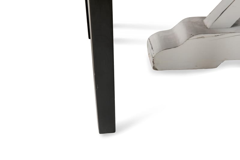 Lyon Matgrupp 150 cm Rund med 6 Tuva Fåtölj - Vintage Alm/Vit/Svart PU - Möbler - Matplats - Matgrupp & matbord med stolar