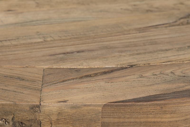 Lyon Matgrupp 150 cm Rund med 6 Tuva Fåtölj - Vintage Alm/Vit/Svart PU - Möbler - Matplats - Matgrupp & matbord med stolar