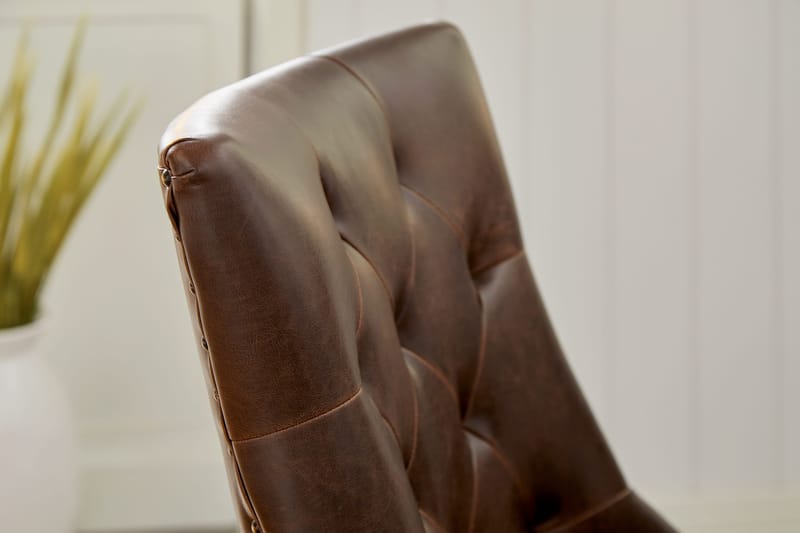 Lyon Matgrupp Rund med 4 st Tuva Fåtölj Konstläder - Trä/Vit/Svart PU - Möbler - Matplats - Matgrupp & matbord med stolar