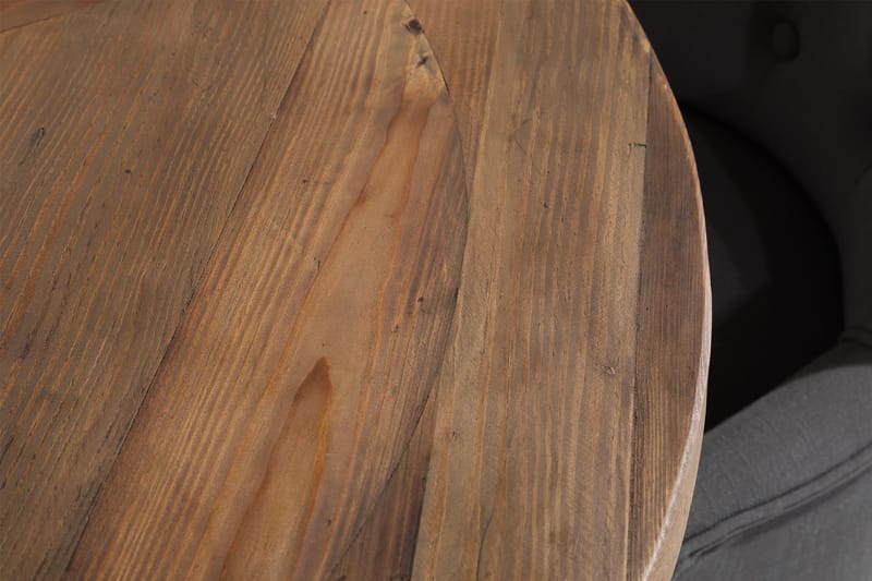 Lyon Matgrupp Rund med 4 st Viktoria Fåtölj - Trä/Vit/Grå - Möbler - Matplats - Matgrupp & matbord med stolar