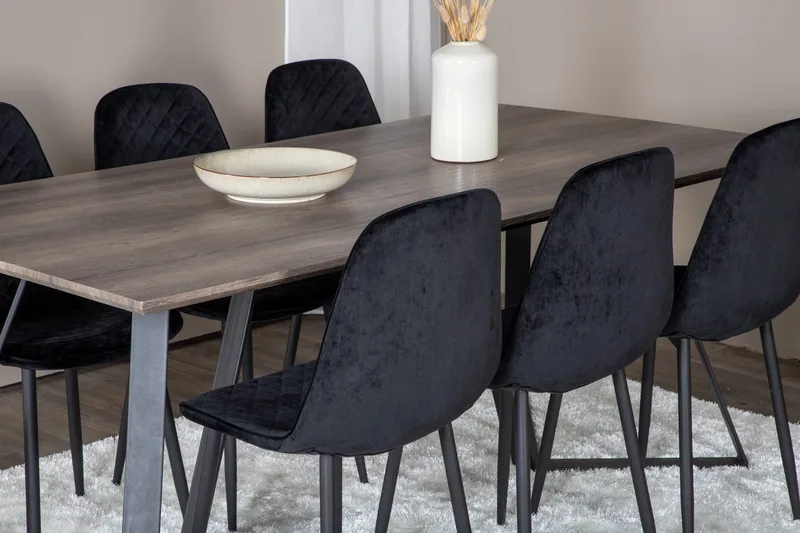 Malvina Matgrupp 180 cm + 6 st Ypas Matstolar - Möbler - Matplats - Matgrupp & matbord med stolar