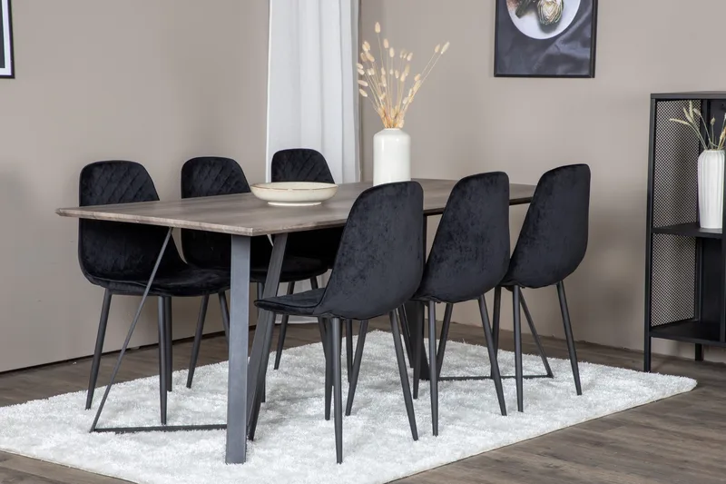 Malvina Matgrupp 180 cm + 6 st Ypas Matstolar - Möbler - Matplats - Matgrupp & matbord med stolar