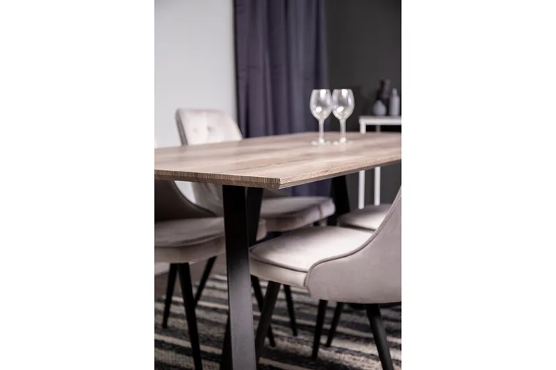 Malvina Matgrupp med 4 Valerie Lyx Sammetsstolar - Möbler - Matplats - Matgrupp & matbord med stolar