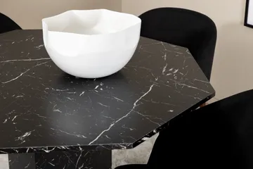 Marbs Matgrupp 110 cm Rund inkl 4 Kullersbro Stolar - Svart/Brun - Möbler - Matplats - Matgrupp & matbord med stolar