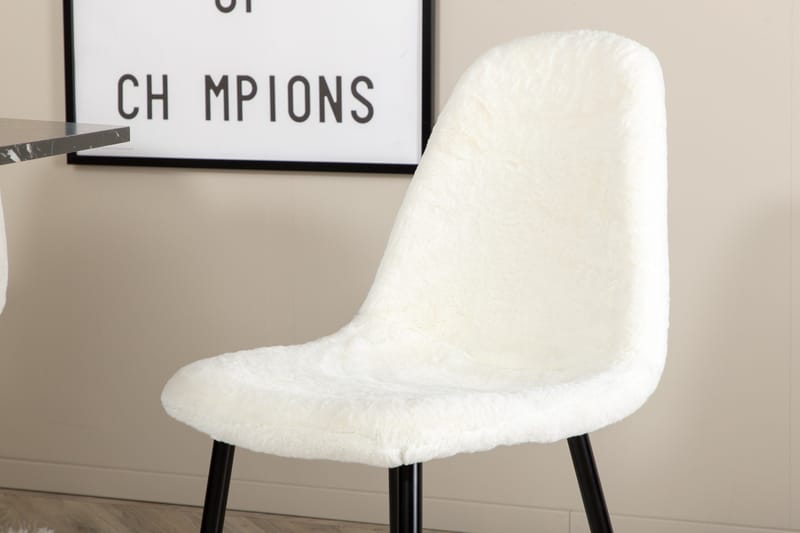 Marbs Matgrupp 110 cm Rund inkl 4 Pontus Stolar - Svart/Vit - Möbler - Matplats - Matgrupp & matbord med stolar