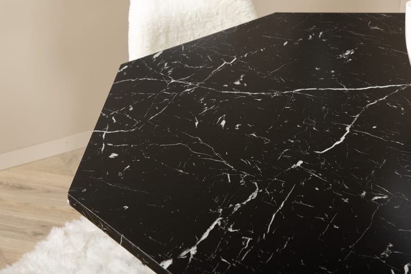 Marbs Matgrupp 110 cm Rund inkl 4 Pontus Stolar - Svart/Vit - Möbler - Matplats - Matgrupp & matbord med stolar