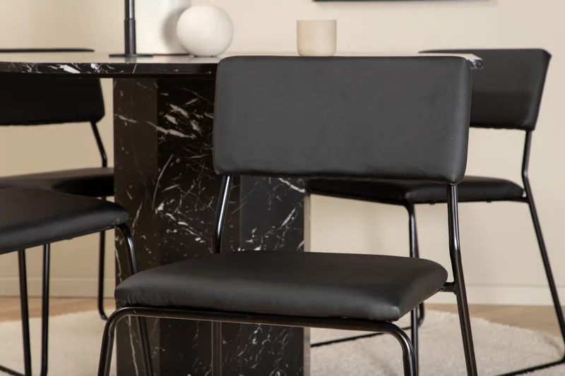 Marbs runt matbord med 4st Kenth matstol - Möbler - Matplats - Matgrupp & matbord med stolar