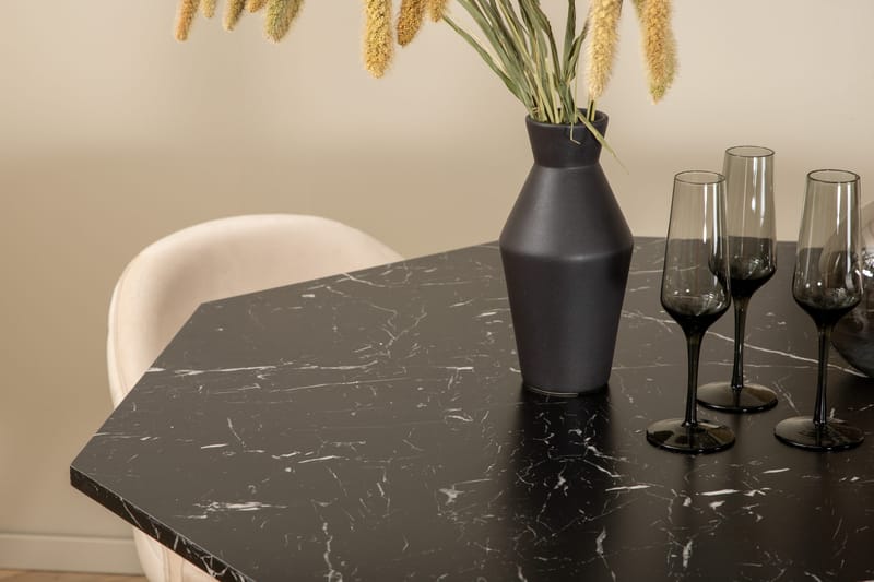 Marbs runt matbord med 4st Velvet matstol - Möbler - Matplats - Matgrupp & matbord med stolar