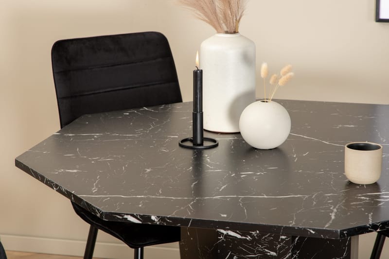 Marbs runt matbord med 4st Windu Lyx matstol - Möbler - Matplats - Matgrupp & matbord med stolar