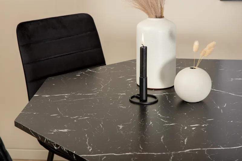 Marbs runt matbord med 4st Windu Lyx matstol - Möbler - Matplats - Matgrupp & matbord med stolar