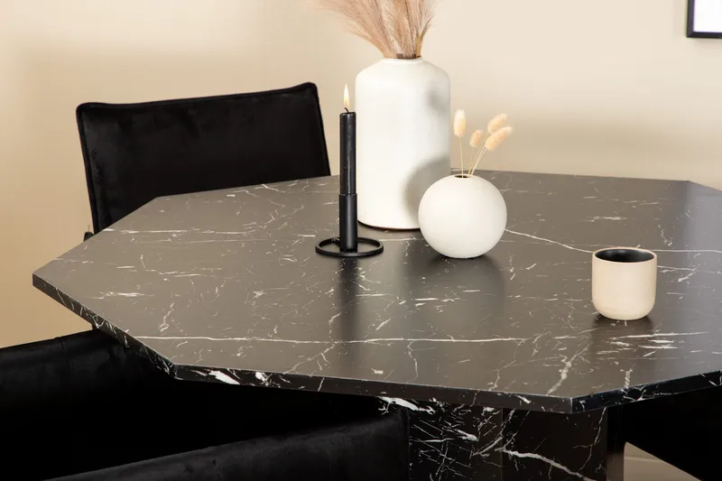 Marbs runt matbord med 4st Pippi matstol - Möbler - Matplats - Matgrupp & matbord med stolar