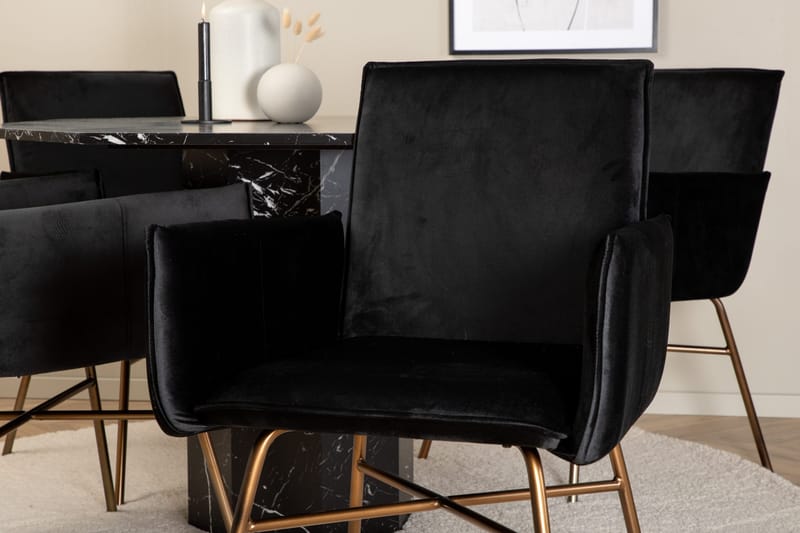 Marbs runt matbord med 4st Pippi matstol - Möbler - Matplats - Matgrupp & matbord med stolar