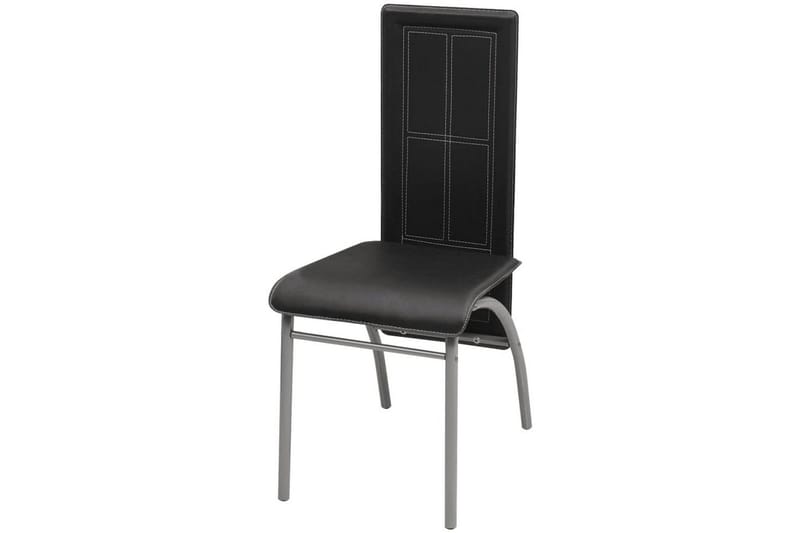 Matbord och stolar 5 delar svart - Svart - Möbler - Matplats - Matgrupp & matbord med stolar