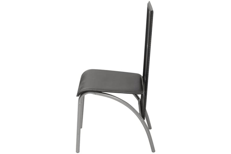 Matbord och stolar 5 delar svart - Svart - Matgrupp & matbord med stolar