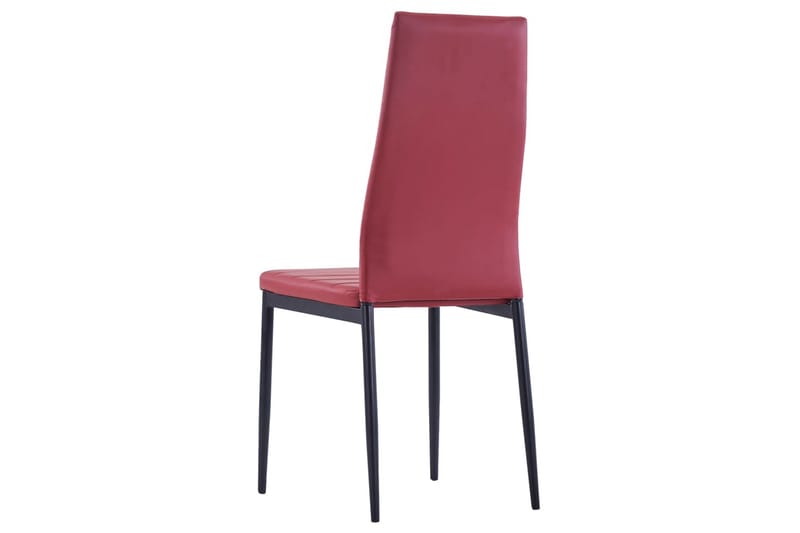 Matbord och stolar 5 delar vinröd - Röd - Matgrupp & matbord med stolar