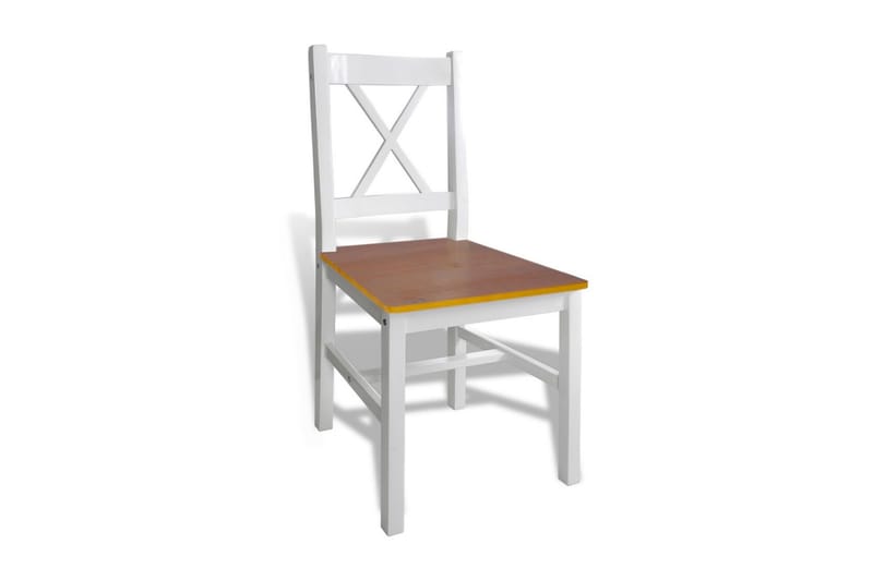 Matgrupp 5 delar brun och vit - Brun - Matgrupp & matbord med stolar