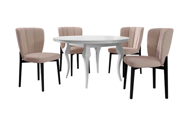 Matgrupp, Beige/Vit/Svart