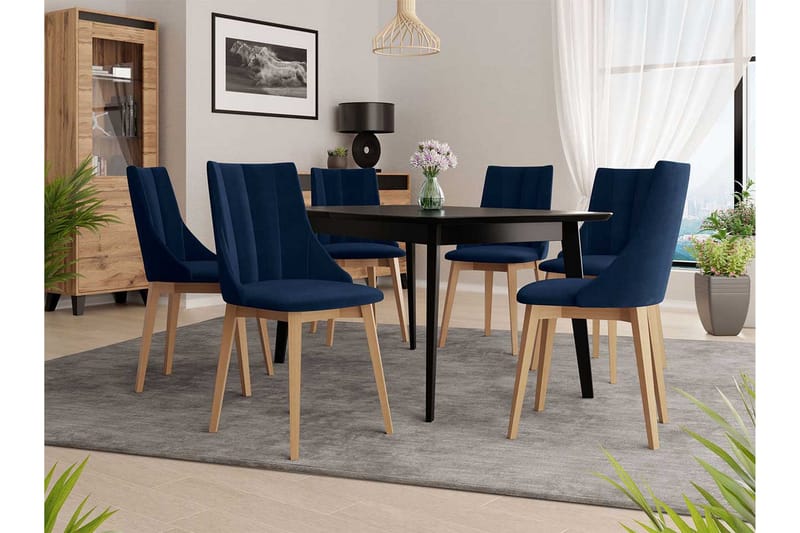 Matgrupp - Blå - Möbler - Matplats - Matgrupp & matbord med stolar