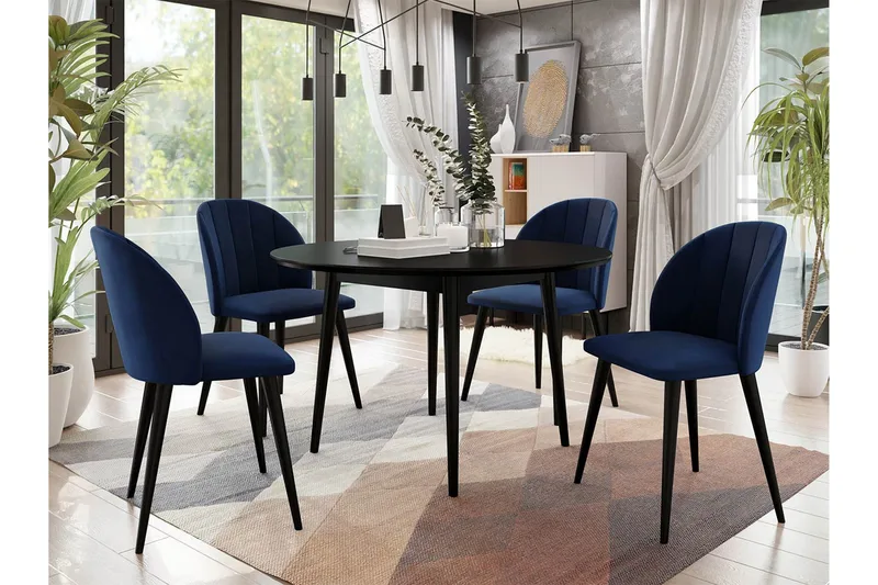 Matgrupp - Blå - Möbler - Matplats - Matgrupp & matbord med stolar
