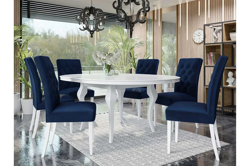 Matgrupp - Blå - Möbler - Matplats - Matgrupp & matbord med stolar