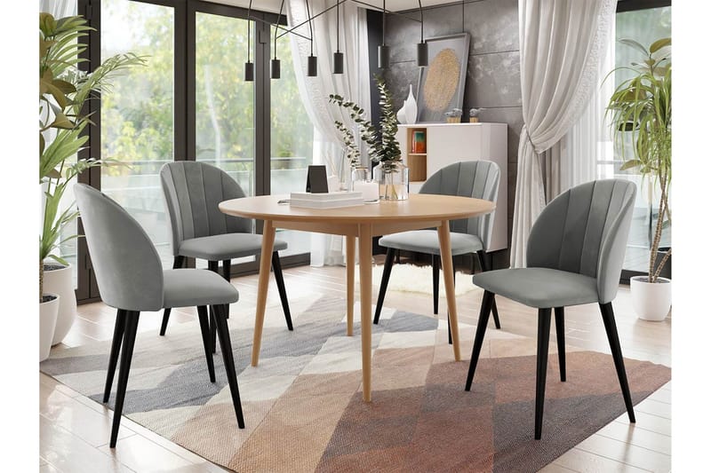 Matgrupp - Grå - Möbler - Matplats - Matgrupp & matbord med stolar