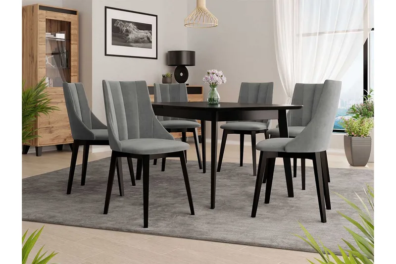 Matgrupp - Grå - Möbler - Matplats - Matgrupp & matbord med stolar
