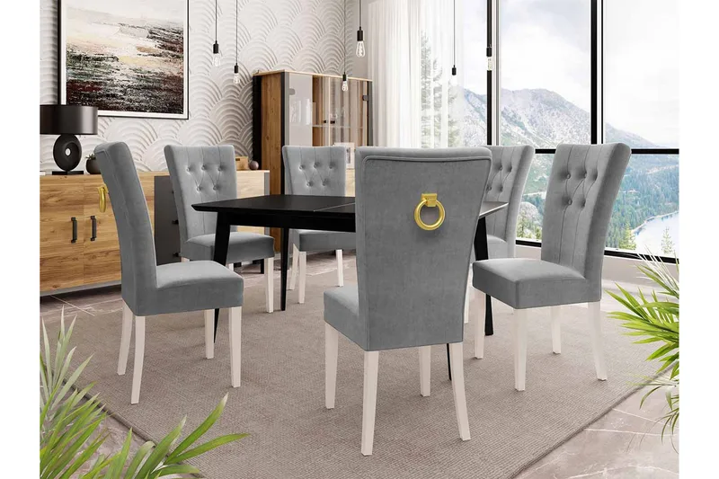 Matgrupp - Grå - Möbler - Matplats - Matgrupp & matbord med stolar
