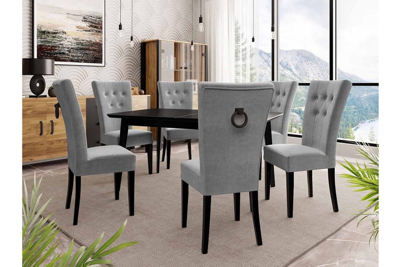 Matgrupp - Grå - Möbler - Matplats - Matgrupp & matbord med stolar