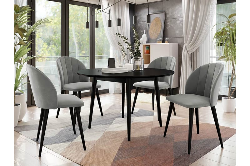 Matgrupp - Grå - Möbler - Matplats - Matgrupp & matbord med stolar