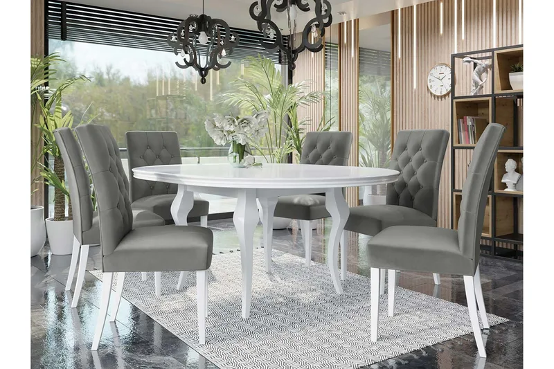 Matgrupp - Grå - Möbler - Matplats - Matgrupp & matbord med stolar